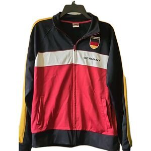 ROMA ATLETICA Germany-themed Track Jacket Size Large 2 Pockets  Light Weight